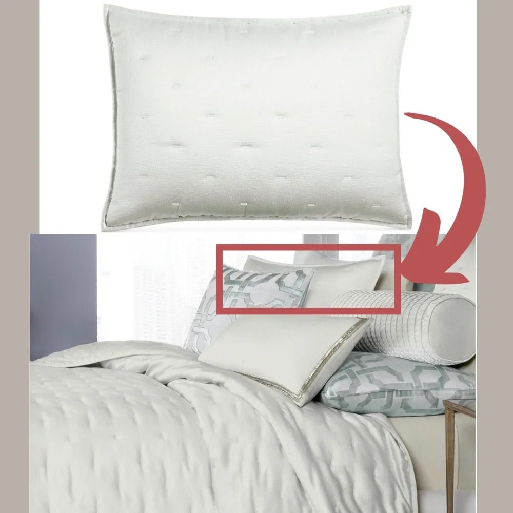 NIB Hotel Collection Fresco Sage Quilted (1)‎ Standard Sham Pillow Case
